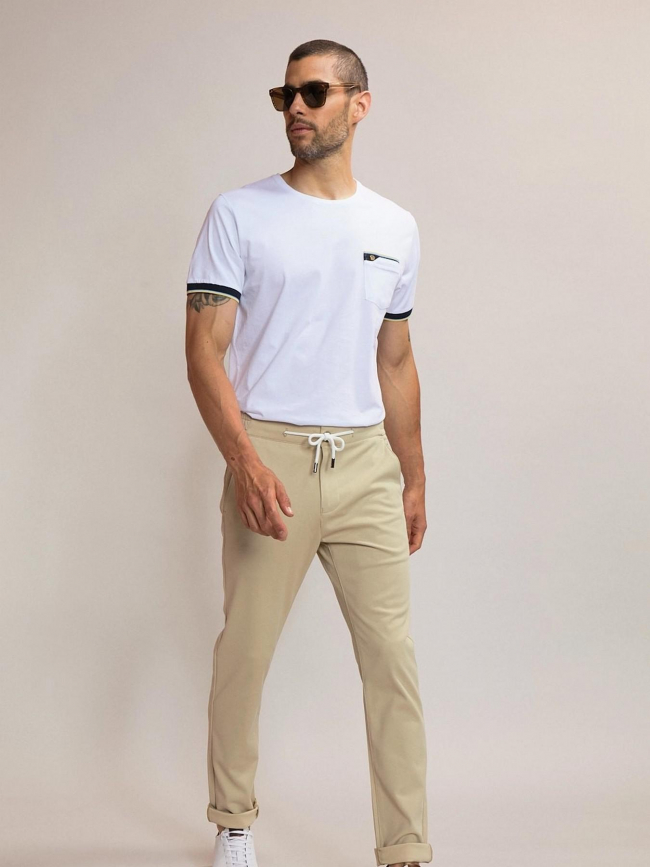 Pantalon tapered jonski beige homme - Benson & Cherry