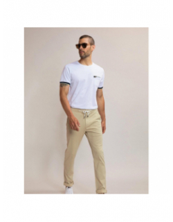 Pantalon tapered jonski beige homme - Benson & Cherry