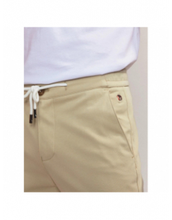 Pantalon tapered jonski beige homme - Benson & Cherry