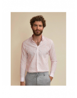 Chemise manches longues lamy imprimé rose homme - Benson & Cherry