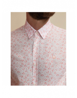 Chemise manches longues lamy imprimé rose homme - Benson & Cherry