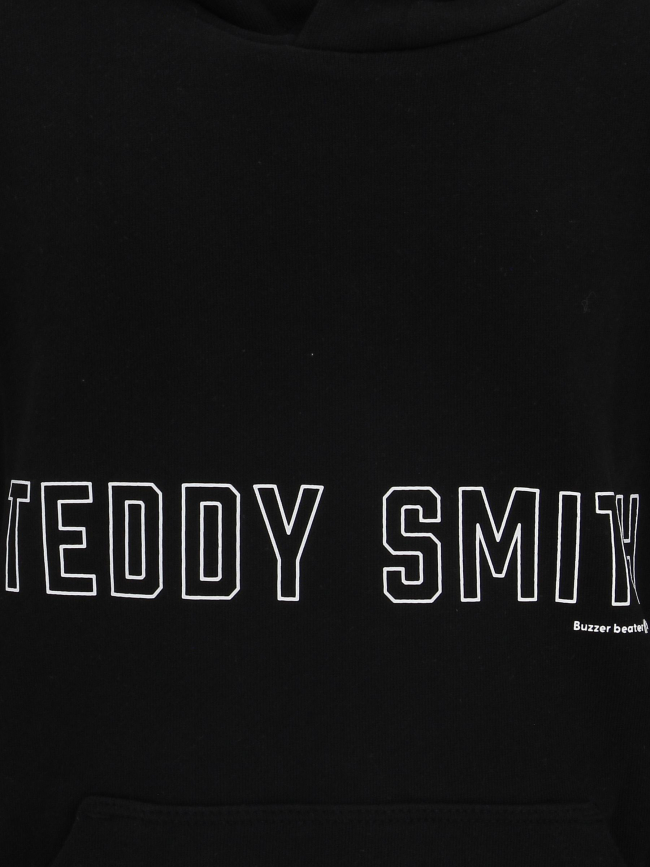 Sweat à capuche rec noir enfant - Teddy Smith