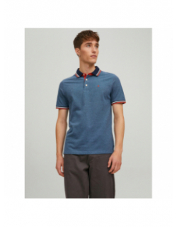 Polo manches courtes bleu homme - Jack & Jones