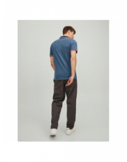 Polo manches courtes bleu homme - Jack & Jones