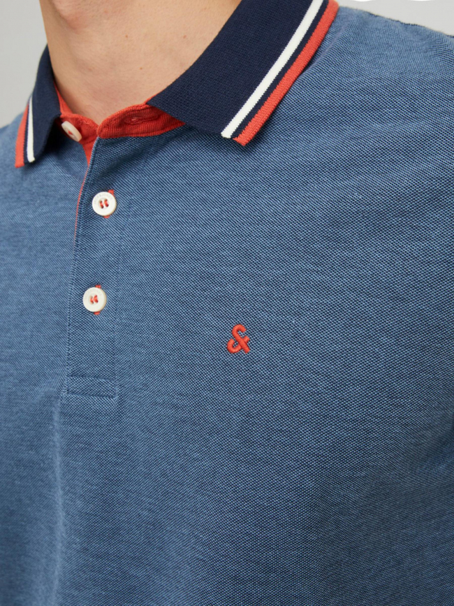 Polo manches courtes bleu homme - Jack & Jones