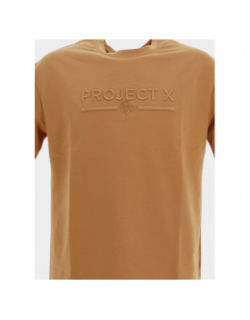 T-shirt logo uni marron homme - Project X Paris