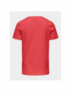 T-shirt kita sylvia corail fille - Only