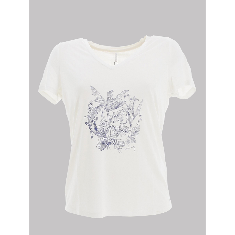 T-shirt paceco blanc femme - Sun Valley