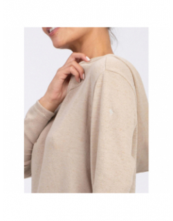 Pull fin à capuche deliboz beige femme - Sun Valley