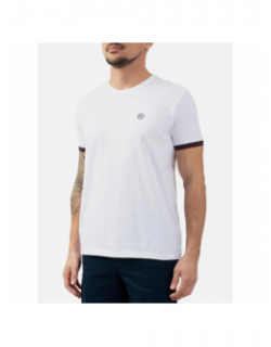 T-shirt cherny blanc homme - Sun Valley