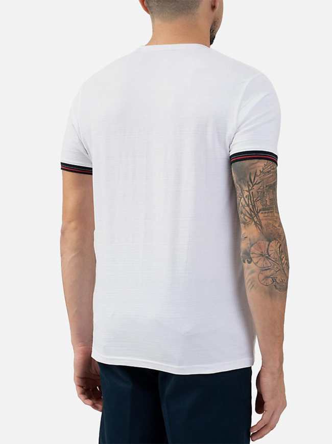 T-shirt cherny blanc homme - Sun Valley