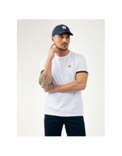 T-shirt cherny blanc homme - Sun Valley