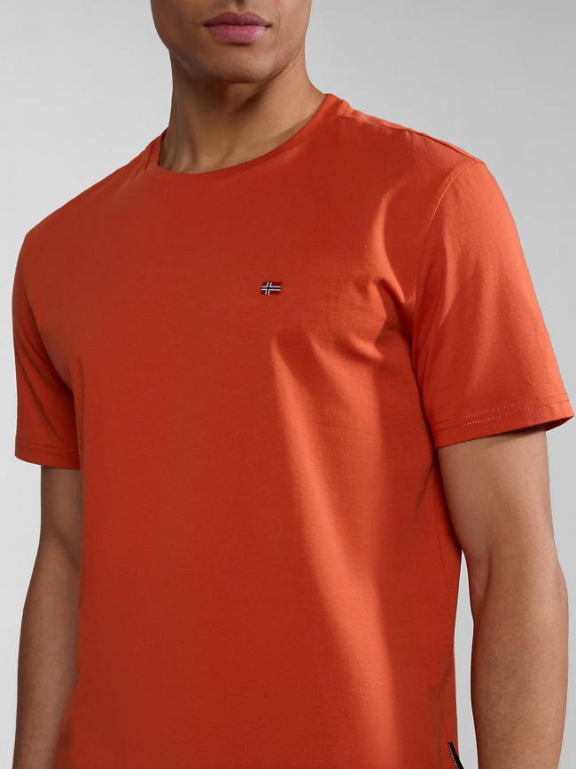 T-shirt saliss orange homme - Napapijri