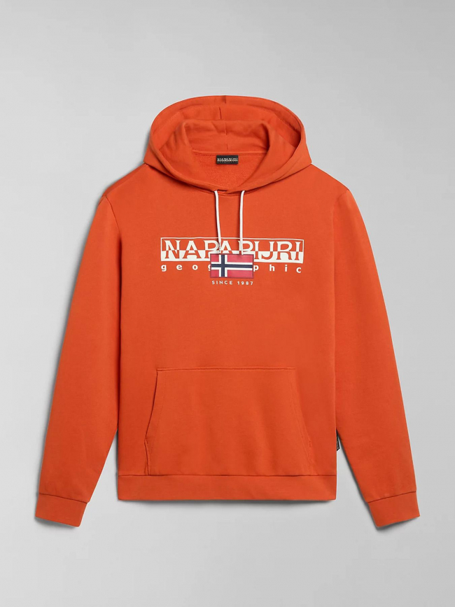 Sweat à capuche aylmer orange homme - Napapijri