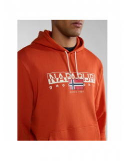 Sweat à capuche aylmer orange homme - Napapijri