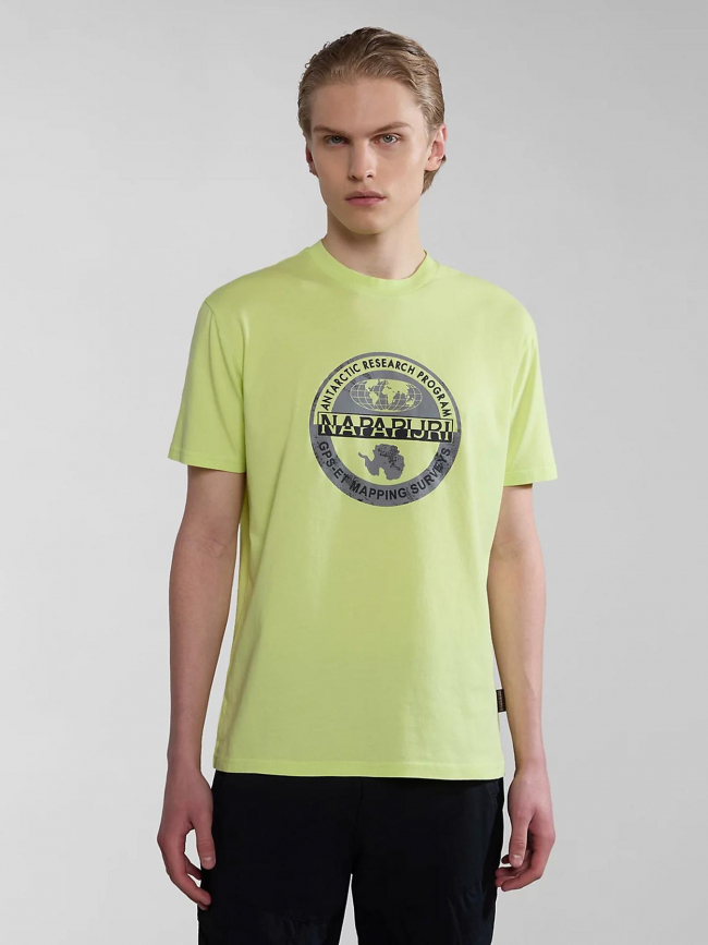 T-shirt bollo jaune homme - Napapijri