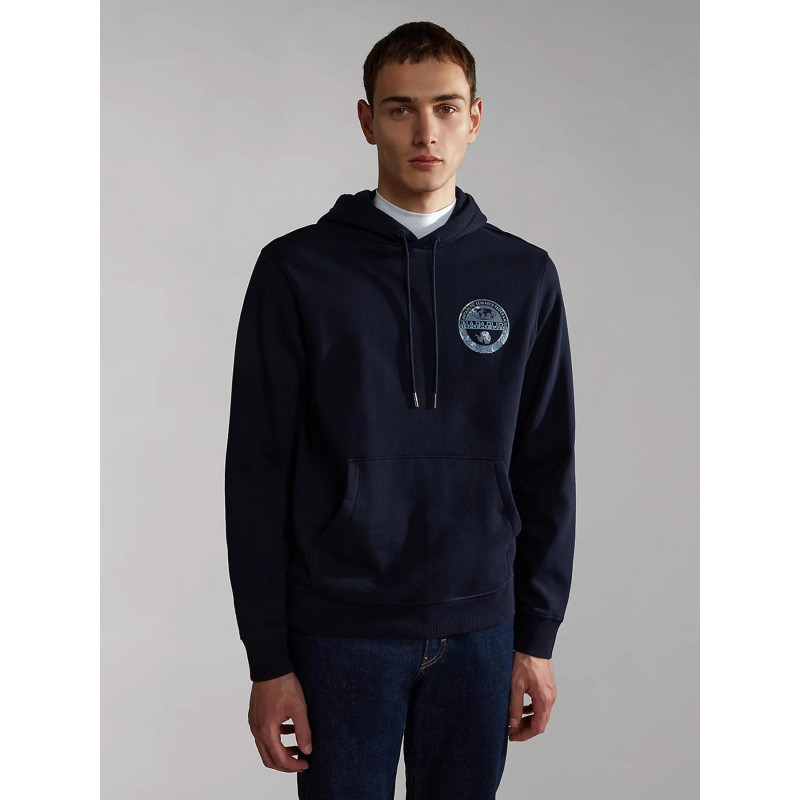 Sweat à capuche bollo bleu marine homme - Napapijri