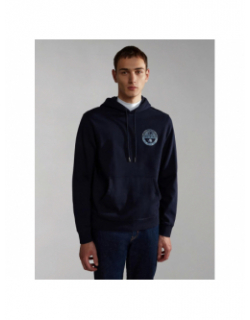 Sweat à capuche bollo bleu marine homme - Napapijri