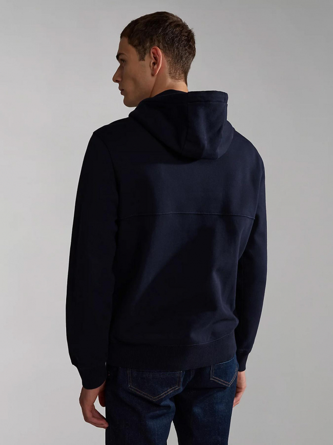 Sweat à capuche bollo bleu marine homme - Napapijri