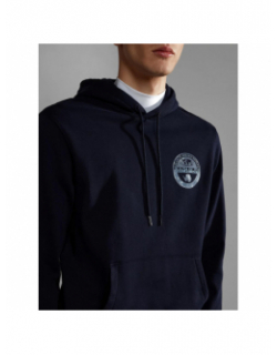 Sweat à capuche bollo bleu marine homme - Napapijri