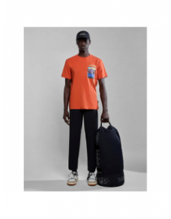 T-shirt canada orange homme - Napapijri