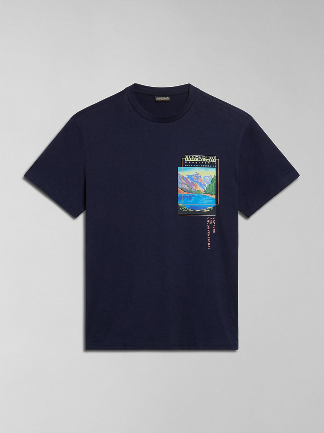 T-shirt canada bleu marine homme - Napapijri