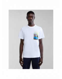 T-shirt canada blanc homme - Napapijri