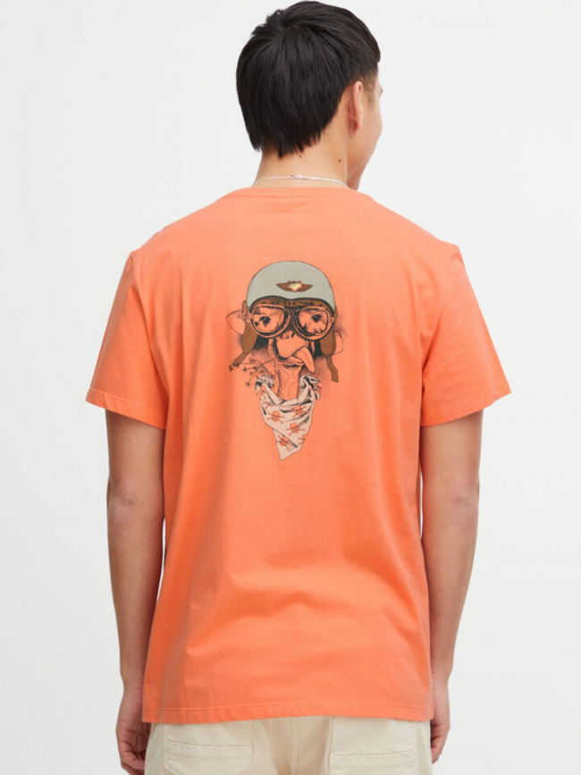 T-shirt girafe rose orange homme - Blend