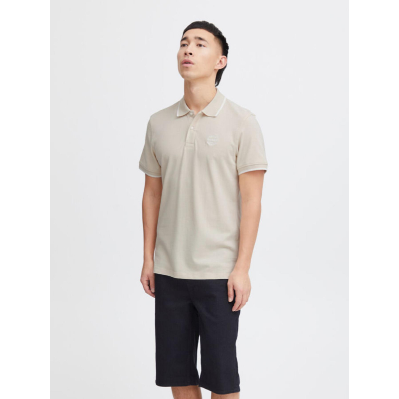 Polo manches courtes nate beige homme - Blend