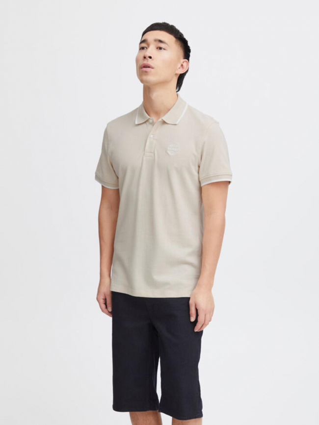 Polo manches courtes nate beige homme - Blend