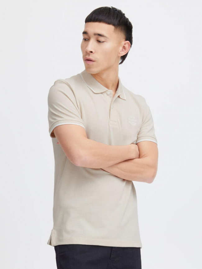 Polo manches courtes nate beige homme - Blend