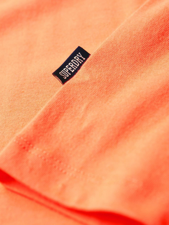 T-shirt essential logo brodé orange homme - Superdry