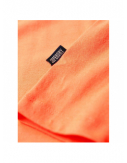 T-shirt essential logo brodé orange homme - Superdry