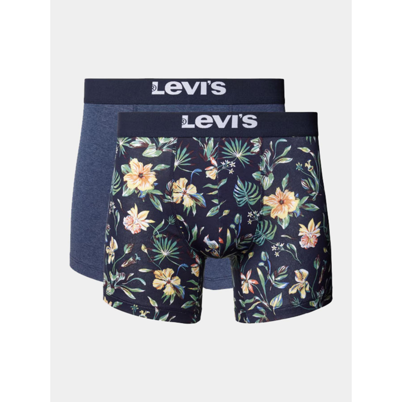 Pack 2 boxers floral bleu marine homme - Levi's