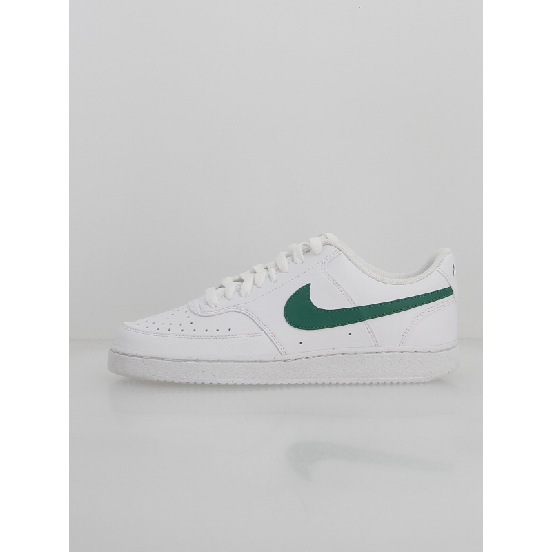 Baskets court vision basses blanc vert homme - Nike