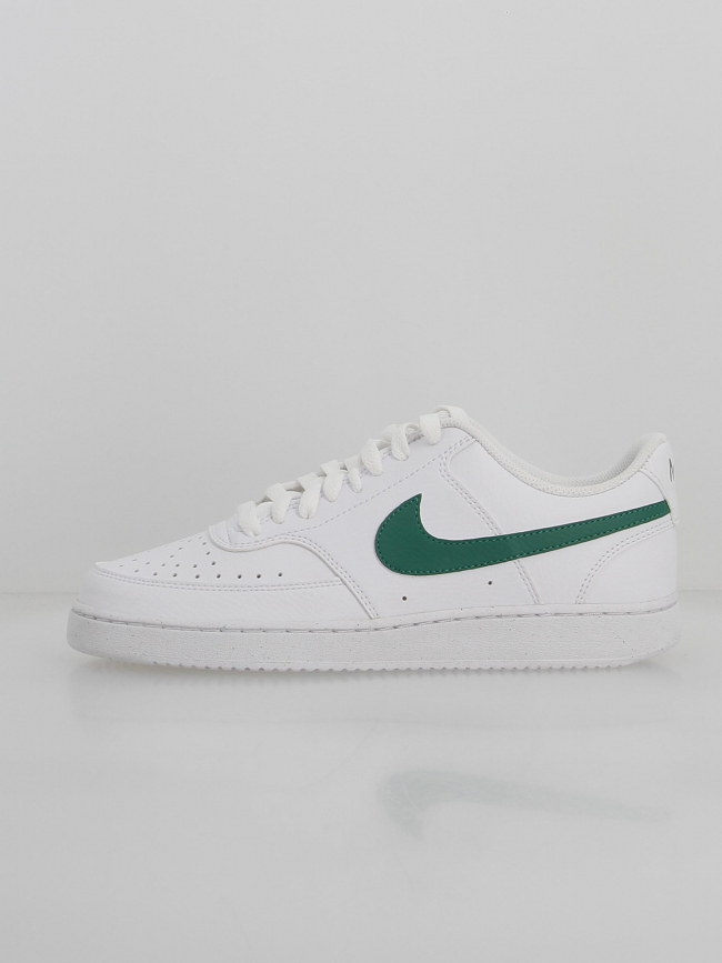 Baskets court vision basses blanc vert homme - Nike