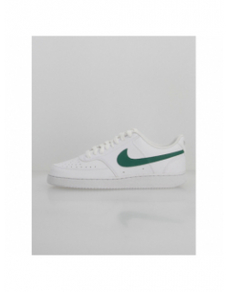 Baskets court vision basses blanc vert homme - Nike