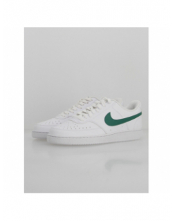 Baskets court vision basses blanc vert homme - Nike