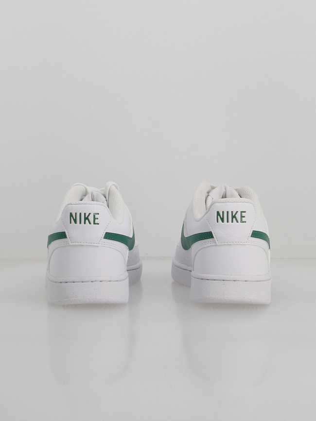 Baskets court vision basses blanc vert homme - Nike