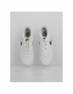 Baskets court vision basses blanc vert homme - Nike