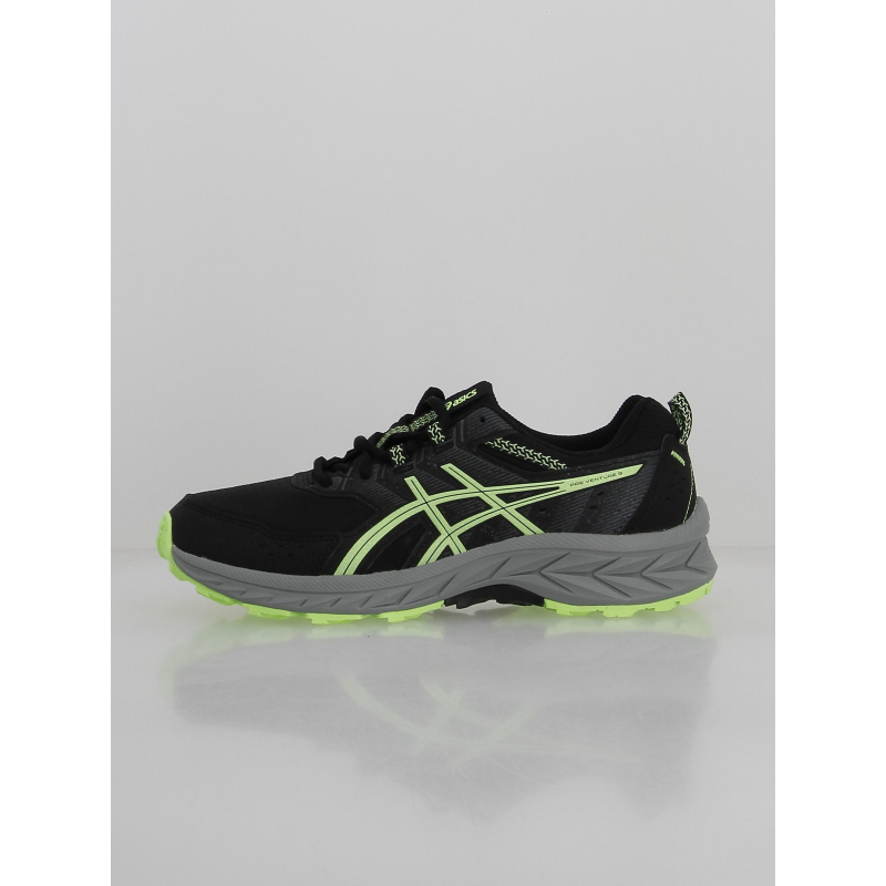 Chaussures de trail pre venture 9 gs noir vert enfant - Asics