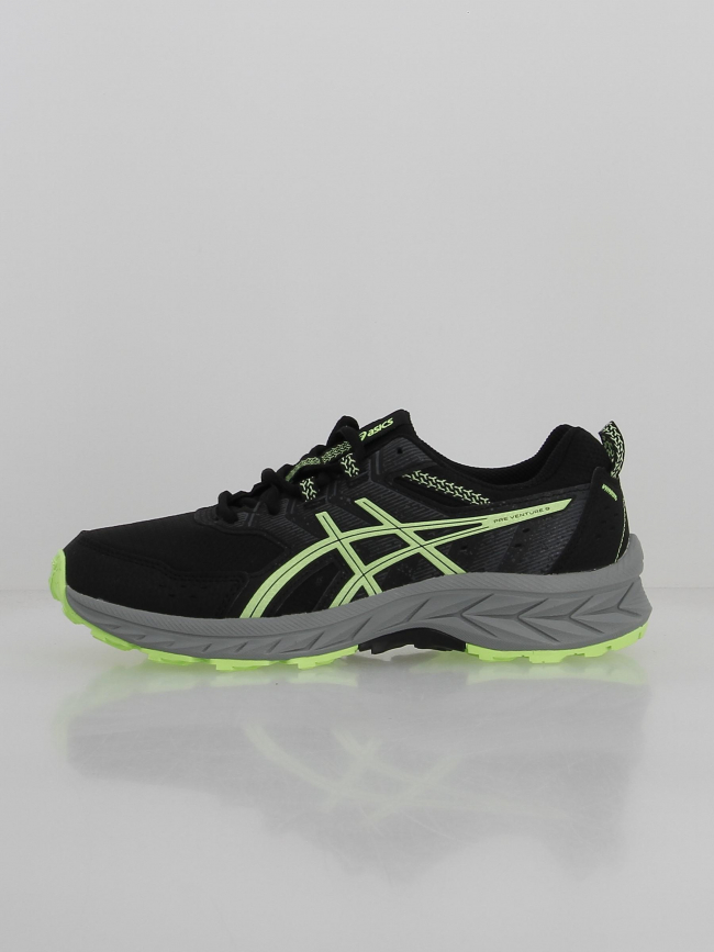 Chaussures de trail pre venture 9 gs noir vert enfant - Asics