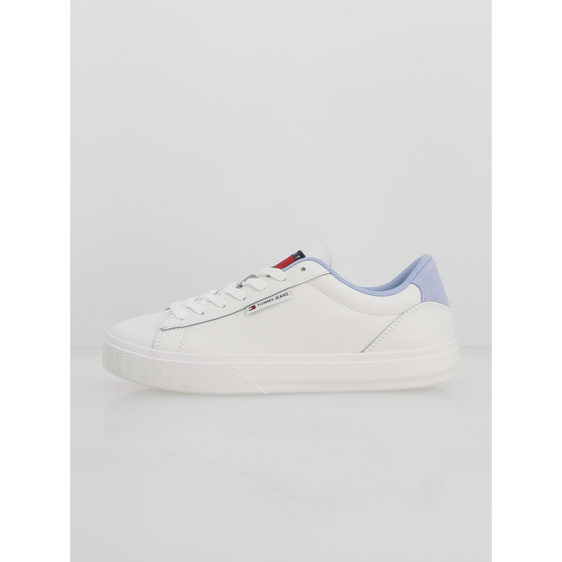 Baskets cupsole essentiel blanc bleu femme - Tommy Jeans