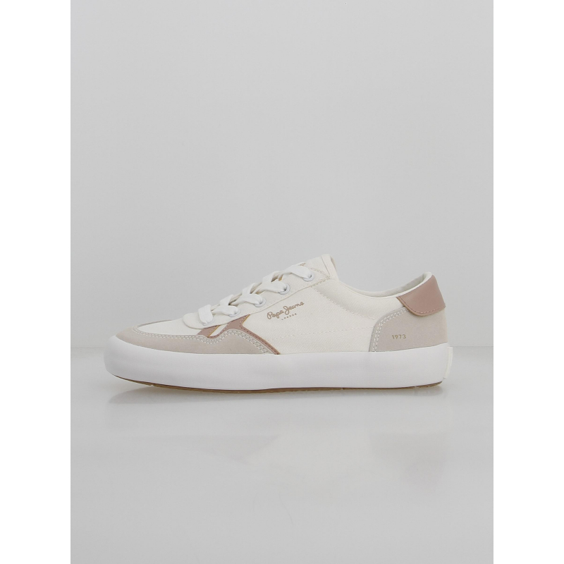 Baskets en toile travis brit blanc femme - Pepe Jeans