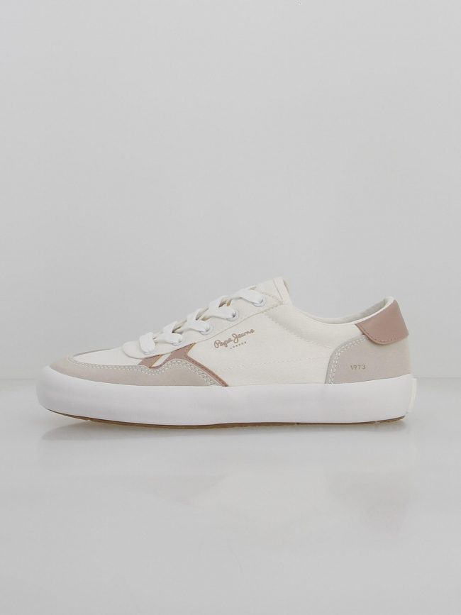 Baskets en toile travis brit blanc femme - Pepe Jeans