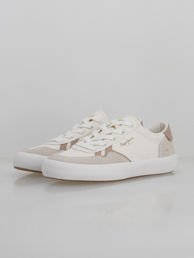 Baskets en toile travis brit blanc femme - Pepe Jeans