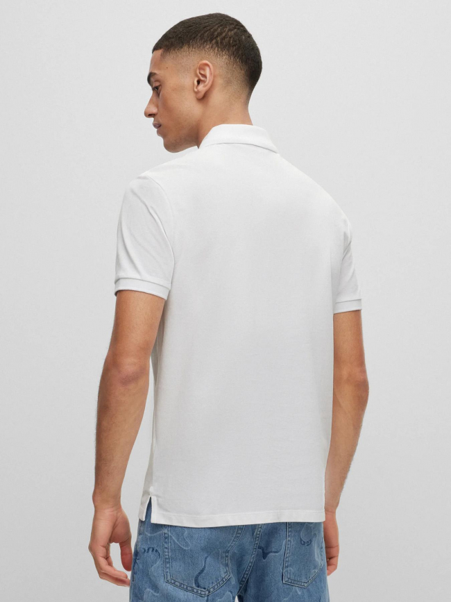 Polo uni donos blanc homme - Hugo