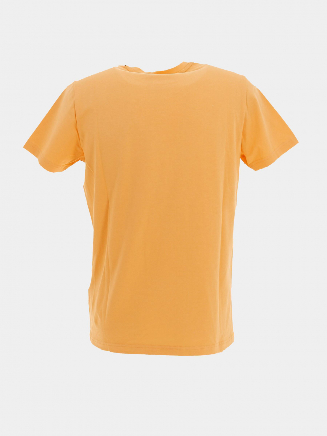 T-shirt ajaccio badge orange homme - Helvetica