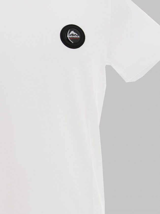 T-shirt ajaccio badge blanc homme - Helvetica
