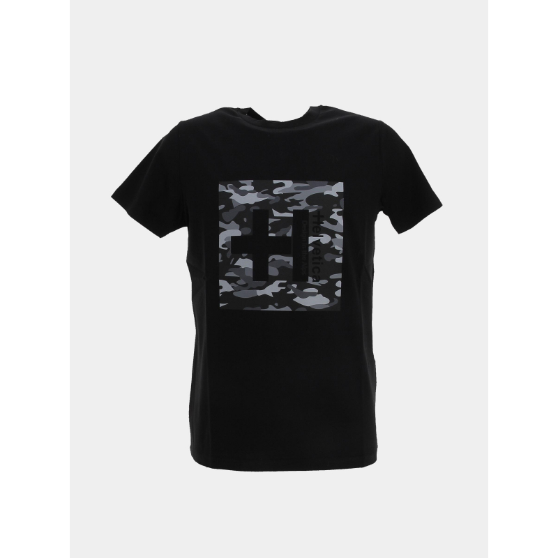 T-shirt stan imprimé noir homme - Helvetica